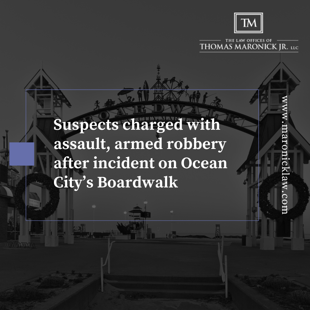 Suspects charged with assault, armed robbery after incident on Ocean City's Boardwalk